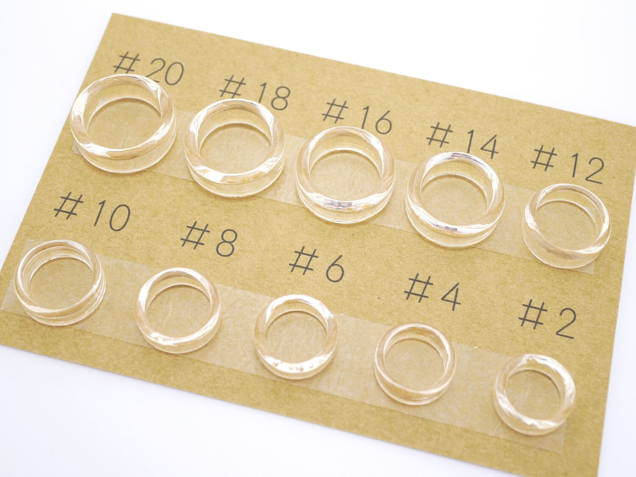 〈リングサイズ確認用サンプル〉