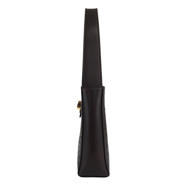 CELINE セリーヌ ハンドバッグ ブラウン ターンロック ブラゾン レザー ミニバッグ vintage ヴィンテージ オールド tttrs2