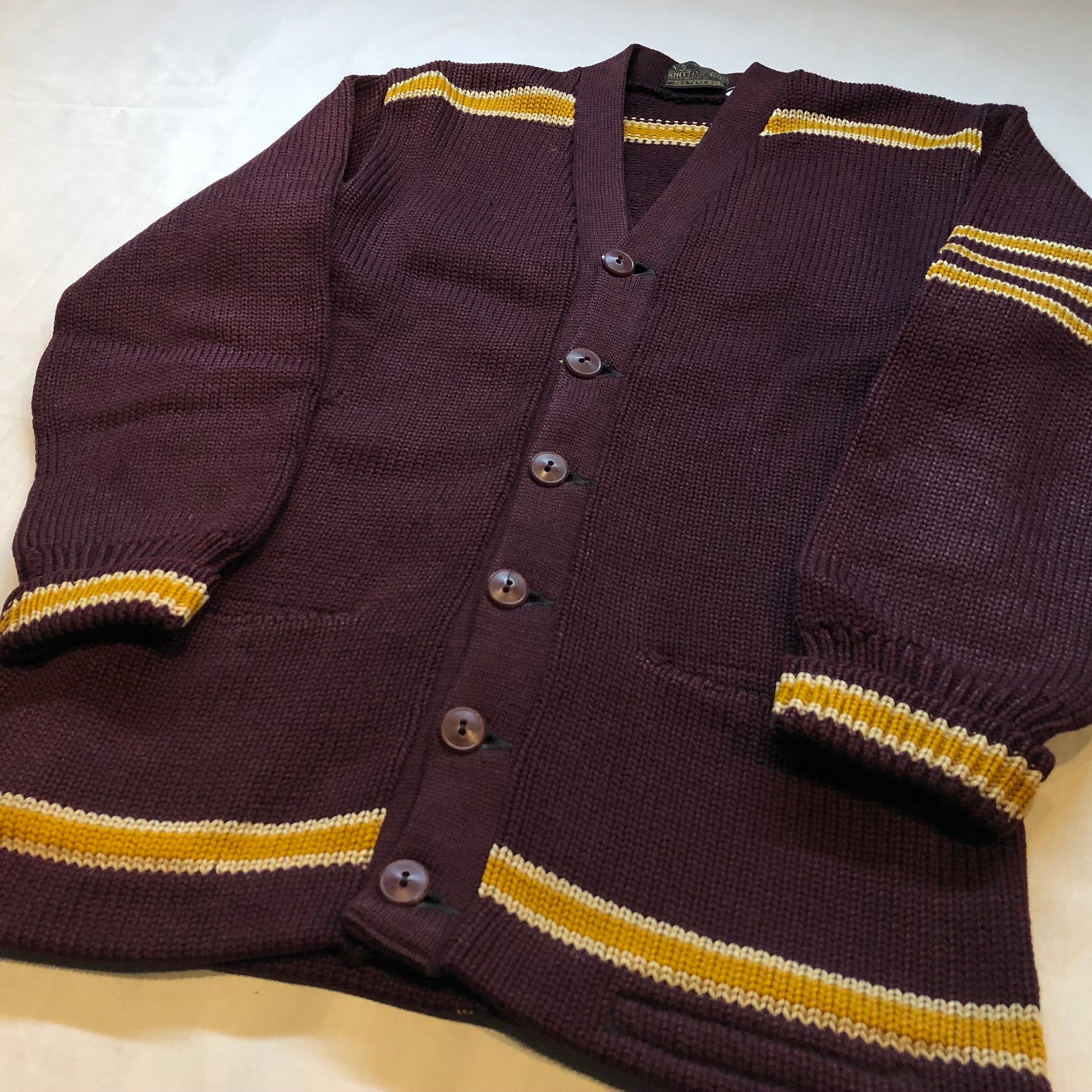 〜40's Englewood Knitting Mills Lettered Cardigan