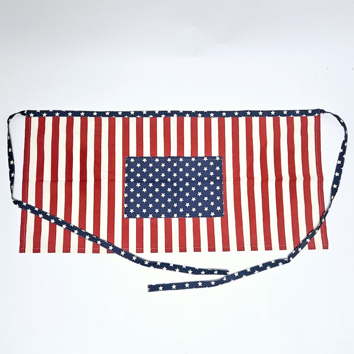 エプロン 星条旗柄 アメリカ 国旗 オシャレ キッチン ガーデニング