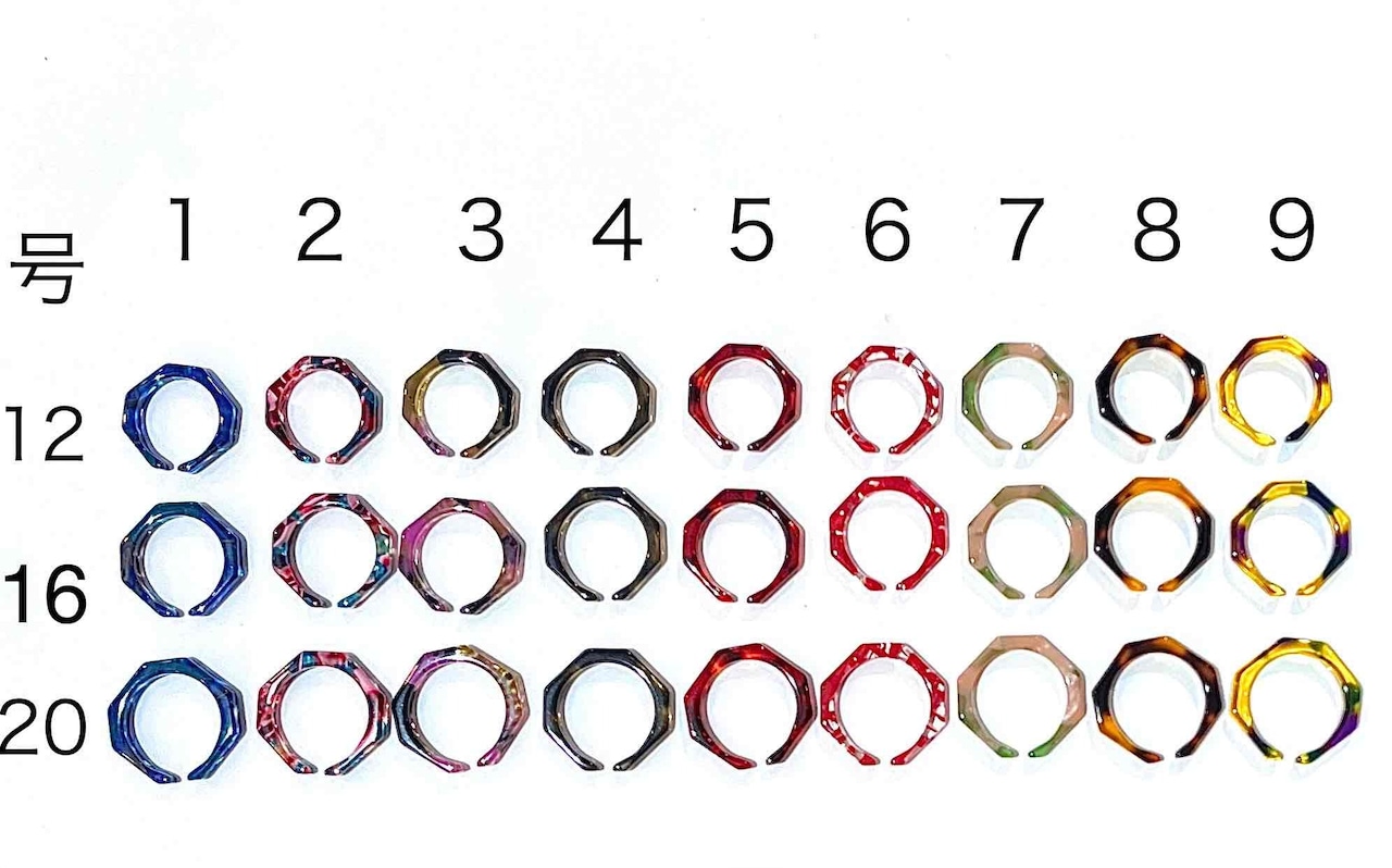 イヤーカフになるリング♪4ミリFL★【メガネ産地福井~メガネ素材で作ったアクセサリー】