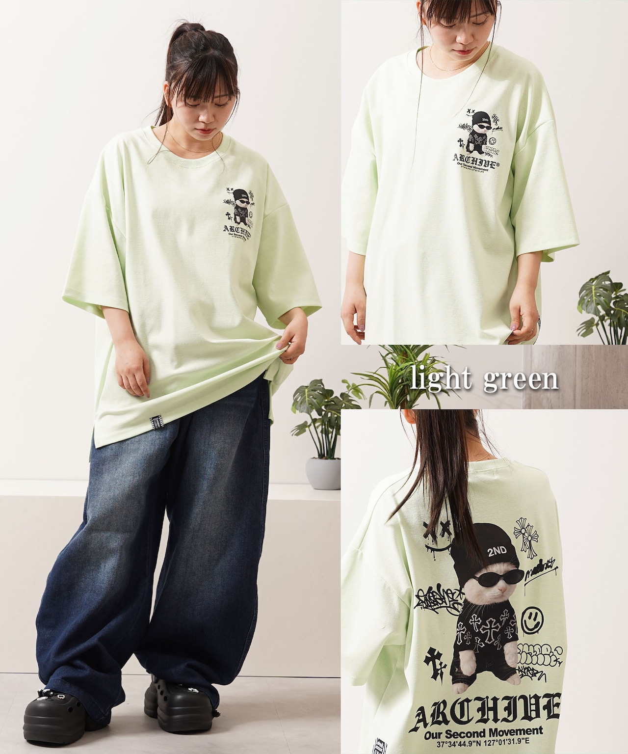 ◆2ND ARCHIVE 猫転写 Tee◆kr-26010