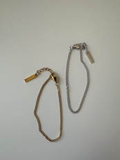 SS キューバチェーンブレスレット