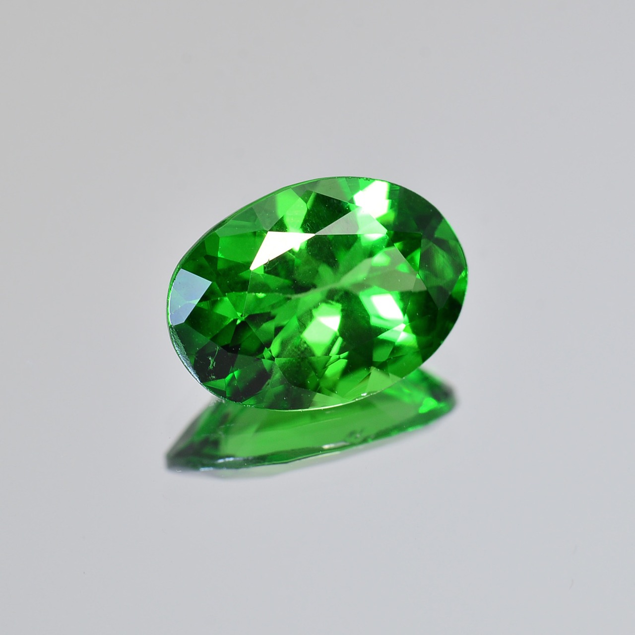 加工OK ソ付 ツァボライト ガーネット 0.96ct ルース オーバル