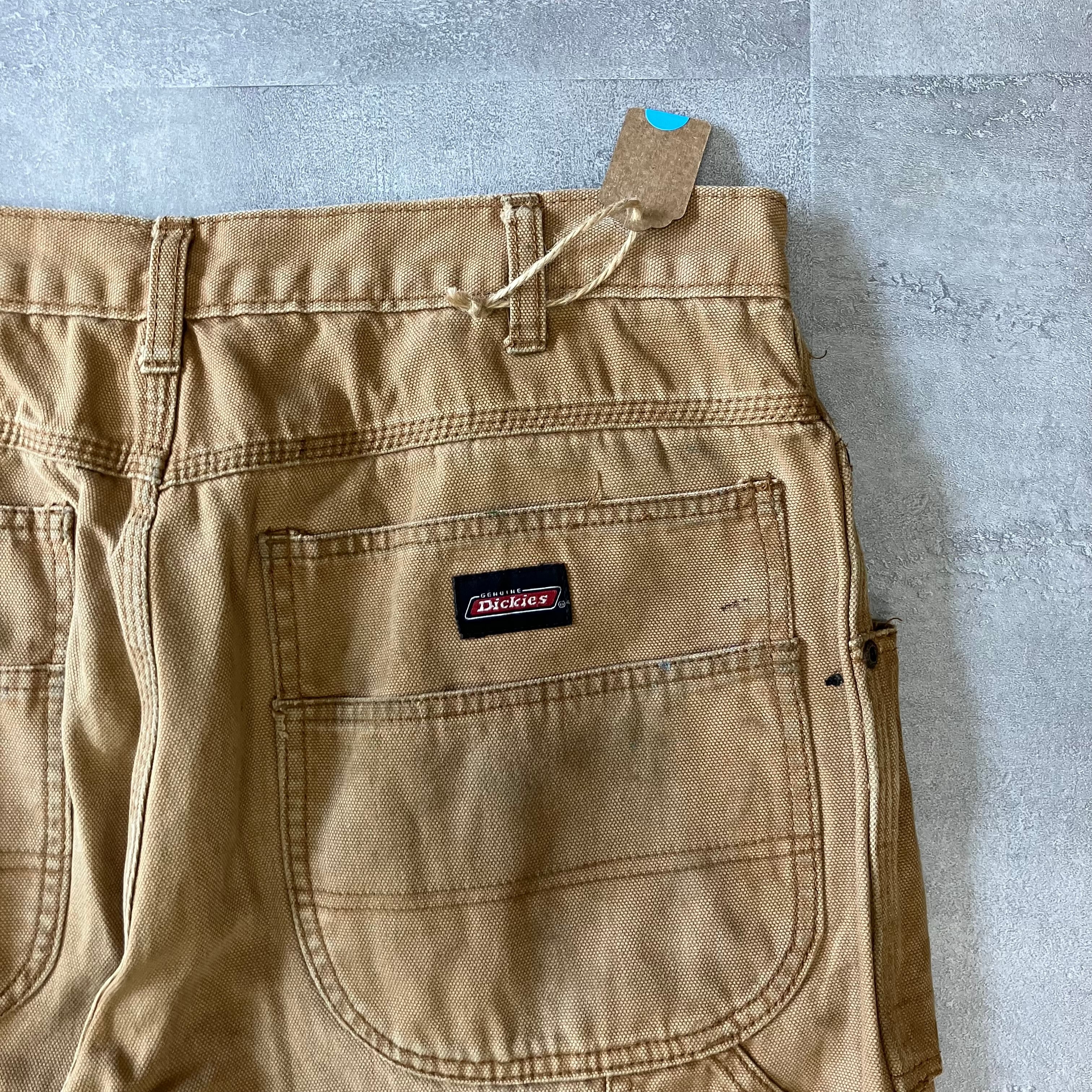 実寸w32l31》Dickies 00s ペインターパンツ ダック生地