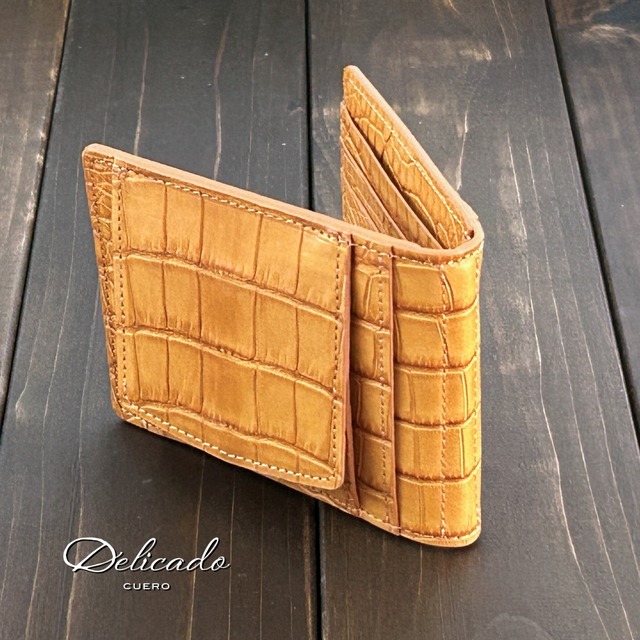 アリゲーター 無双 マネークリップ クラシック キャメル