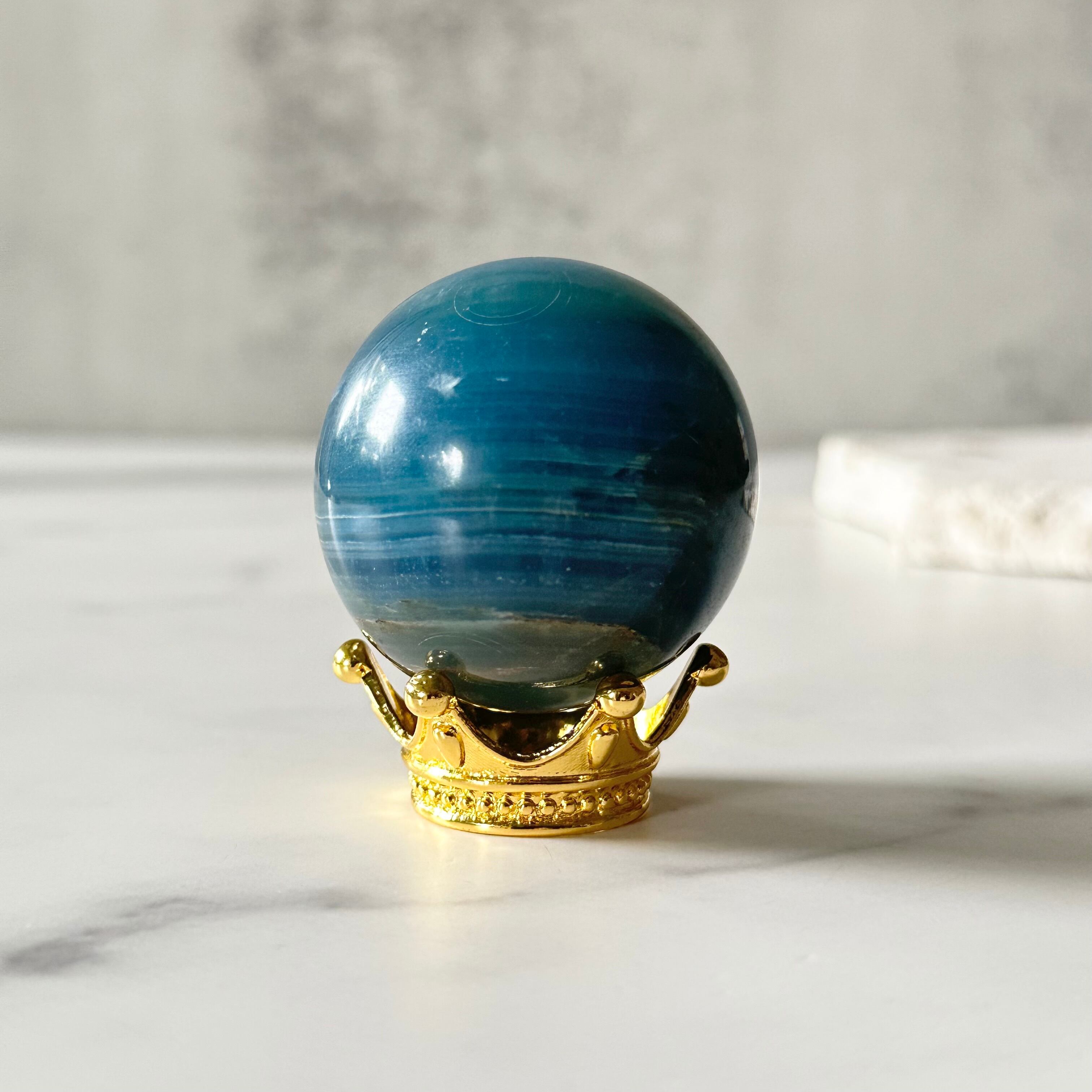 ブルーオニキススフィア Φ42mm | Mt.Sophia 天然石屋さん／マウント