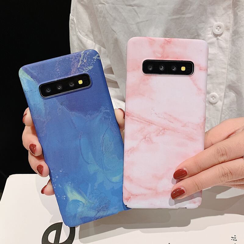 大理石柄 Galaxy S10ケース カラフル Galaxy S10 Plusケース シック