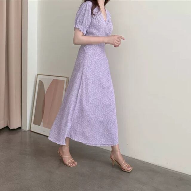 2wayフラワーロールワンピース Stelino