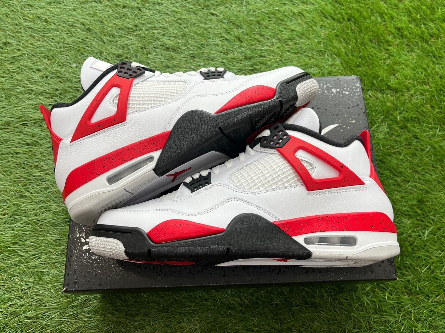 NIKE AIR JORDAN 4 RETRO RED CEMENT DH6927-161 28cm 41472 | BRAND  