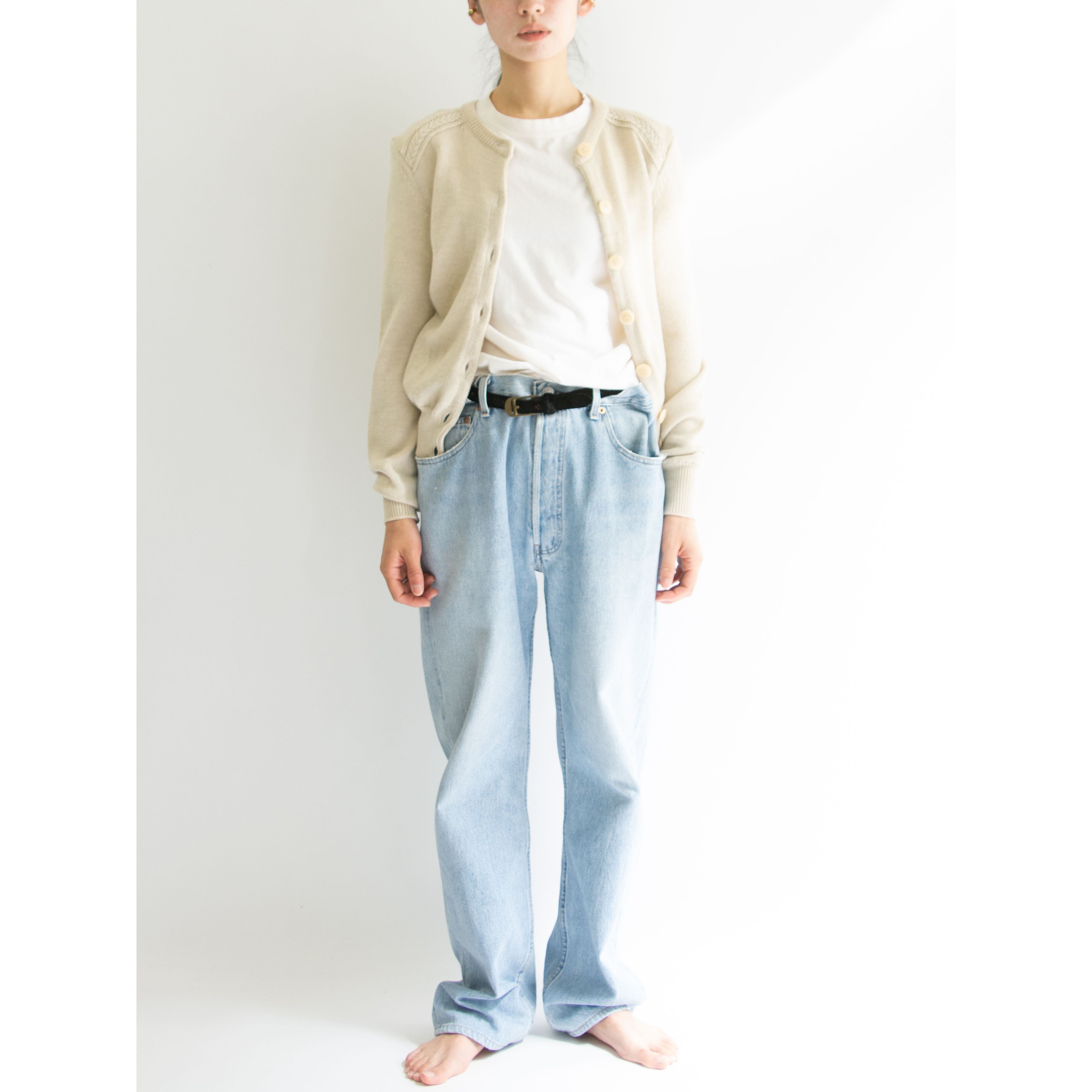 【A.P.C.】Made in France 90's 100% Wool Knit Cardigan（アーペーセー フランス製 ウールニットカーディガン）