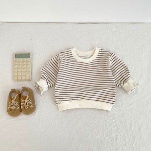 【BABY&KID】カジュアルボーダートップス
