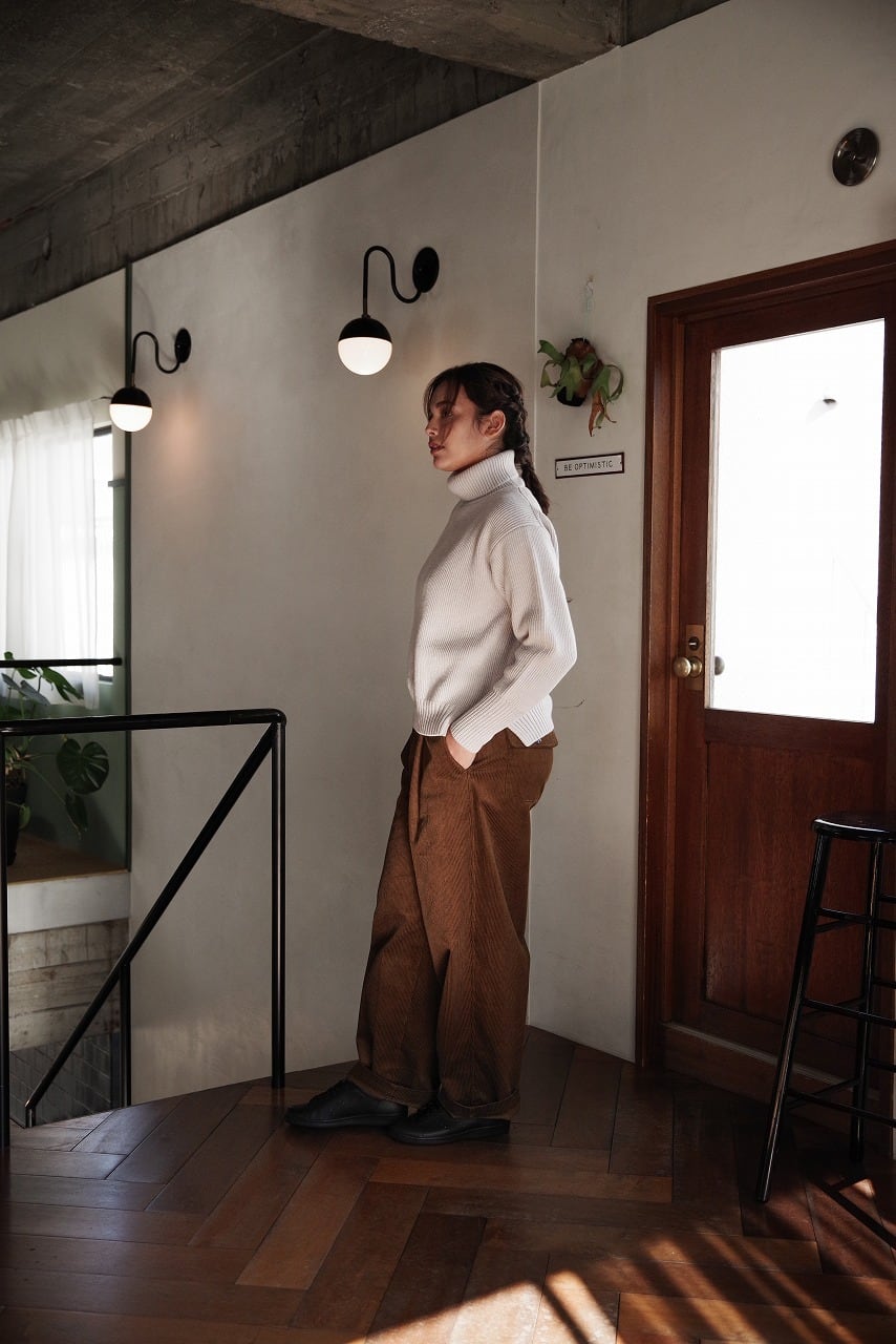 8W Organic Corduroy Wide Pants