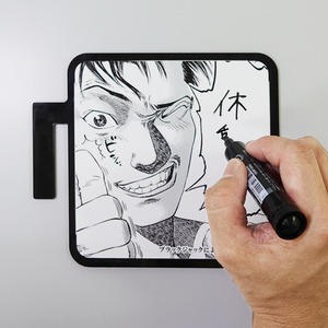 ツケレルン（書いて消せるサイン）軽量 アクリル 突き出し看板 （ブラックジャックによろしく02）1way-0076【送料無料】