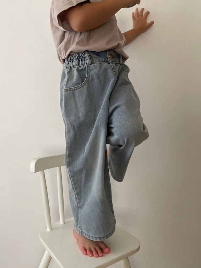 1849 denim wide pants