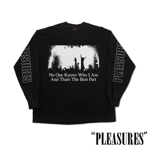 【PLEASURES/プレジャーズ】INCOGNITO LONG SLEEVE 長袖Tシャツ / BLACK / HOL25-13828