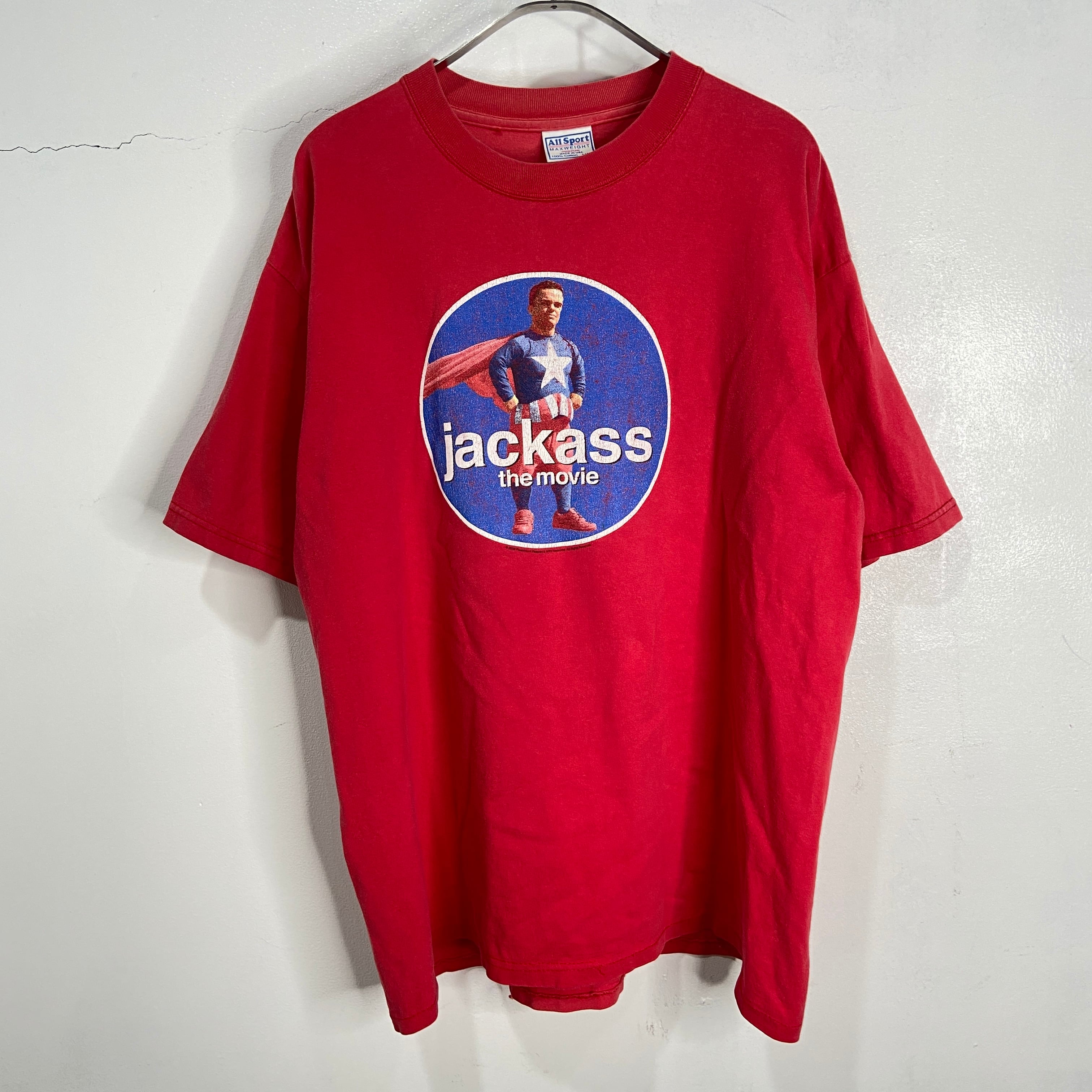 ジャッカス jackass Tシャツ とお Sサイズ ビンテージ フォト 両面 