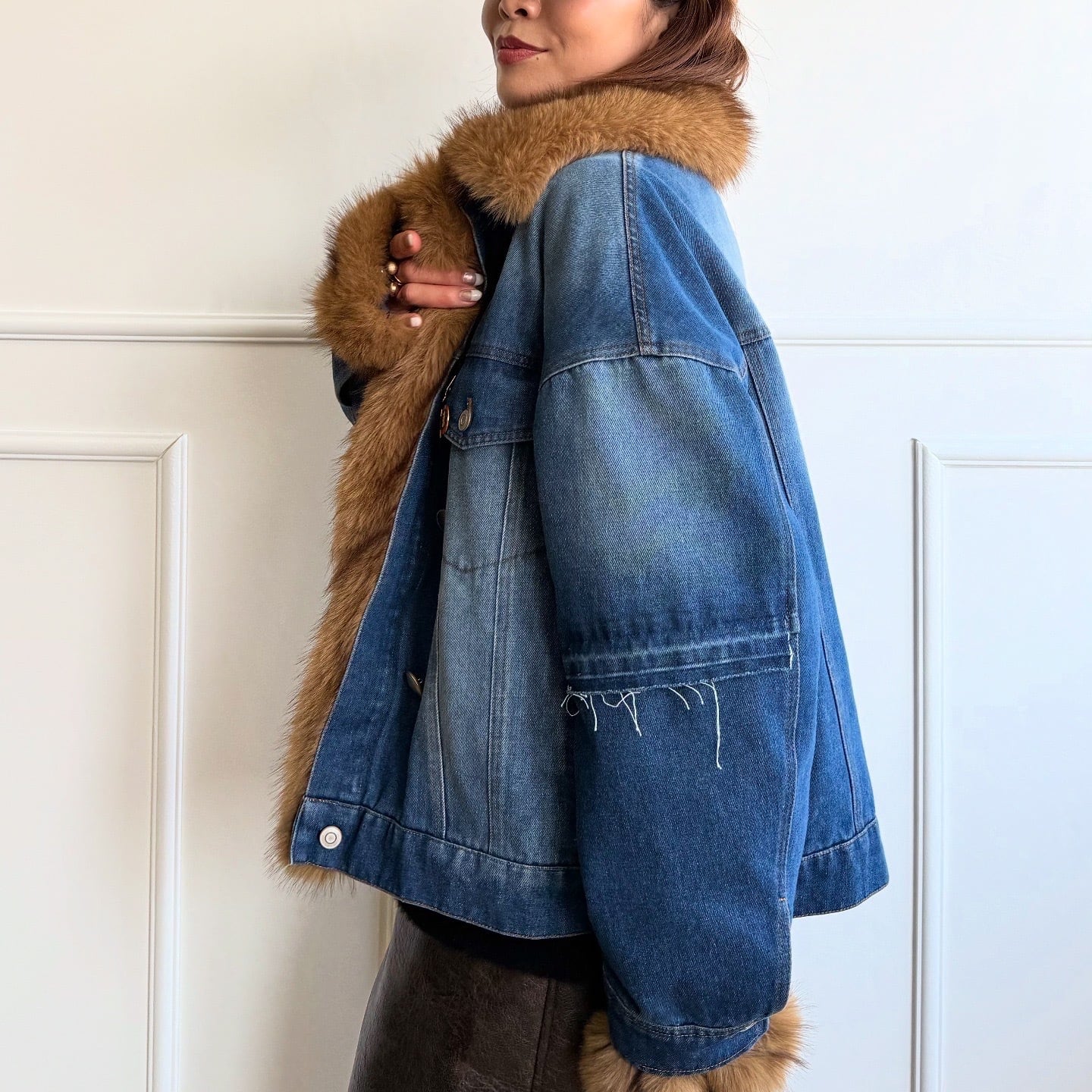 ミカーレミカーレ MICALLEMICALLE デニムドッキングライナーボア