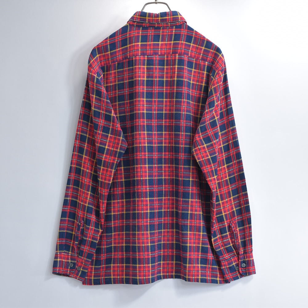 Dickies プリントネルシャツ L USA製 80〜90s 80～90s Dickies ディッキーズ チェック柄 プリントネルシャツ