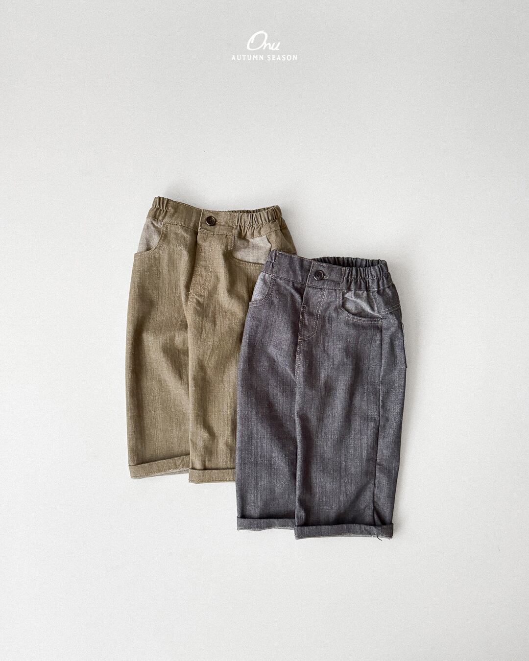 stitched denim pants【onu】※9月中旬発送予定