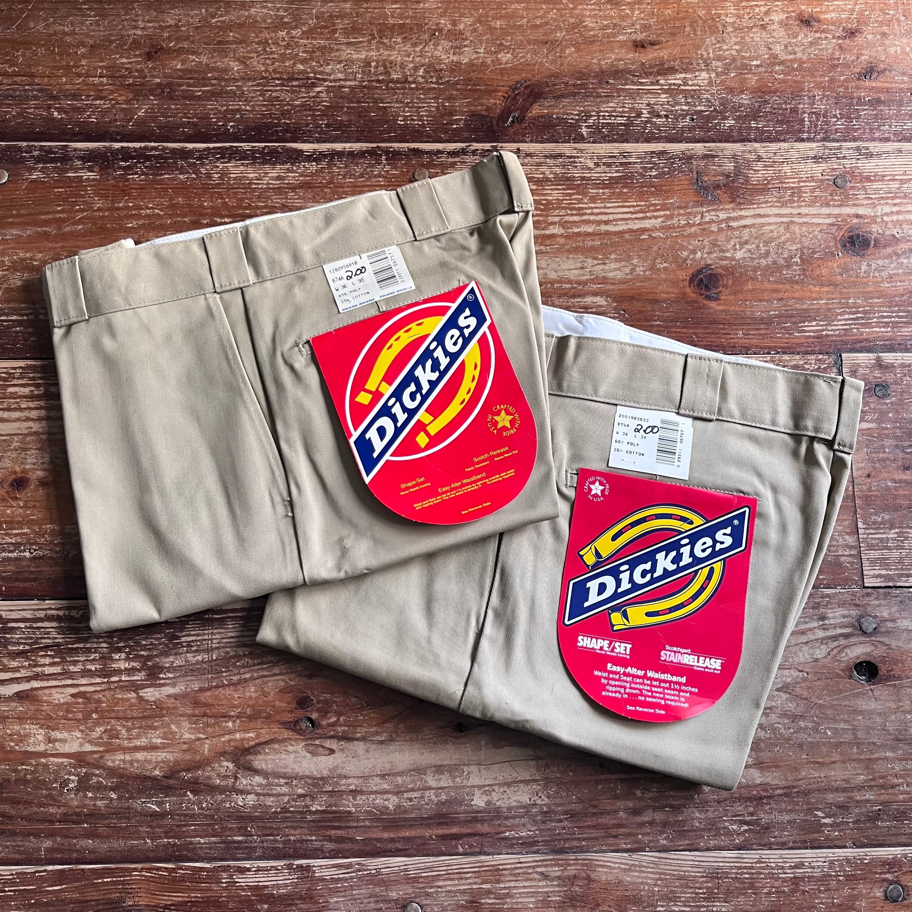 Circa 1980's Deadstock "Dickies 874A (Khaki)" Vintage Work Pants/36