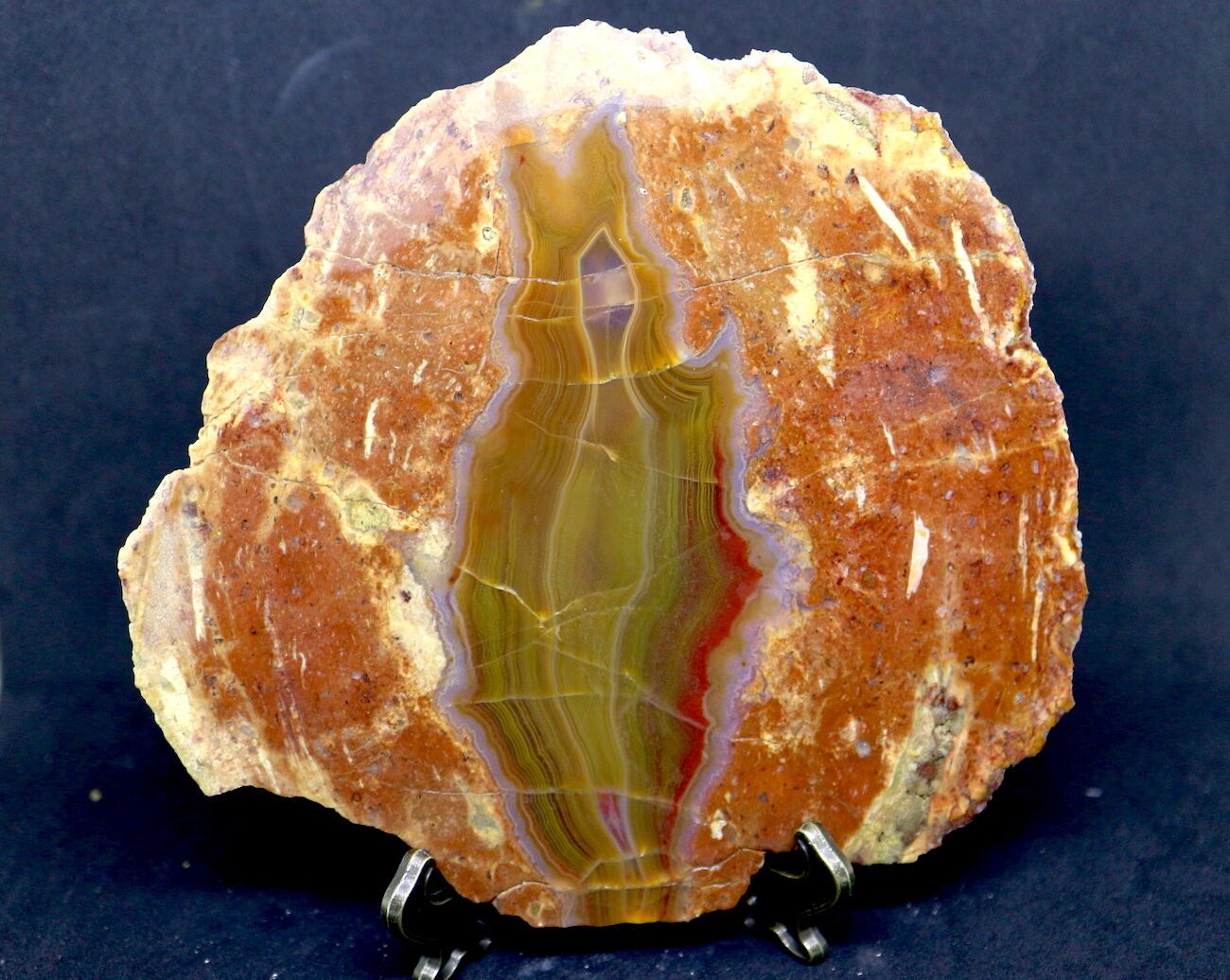 ジョナスアゲート メキシコ産 スライス　239g AG047 原石 鉱物 標本 天然石 パワーストーン 