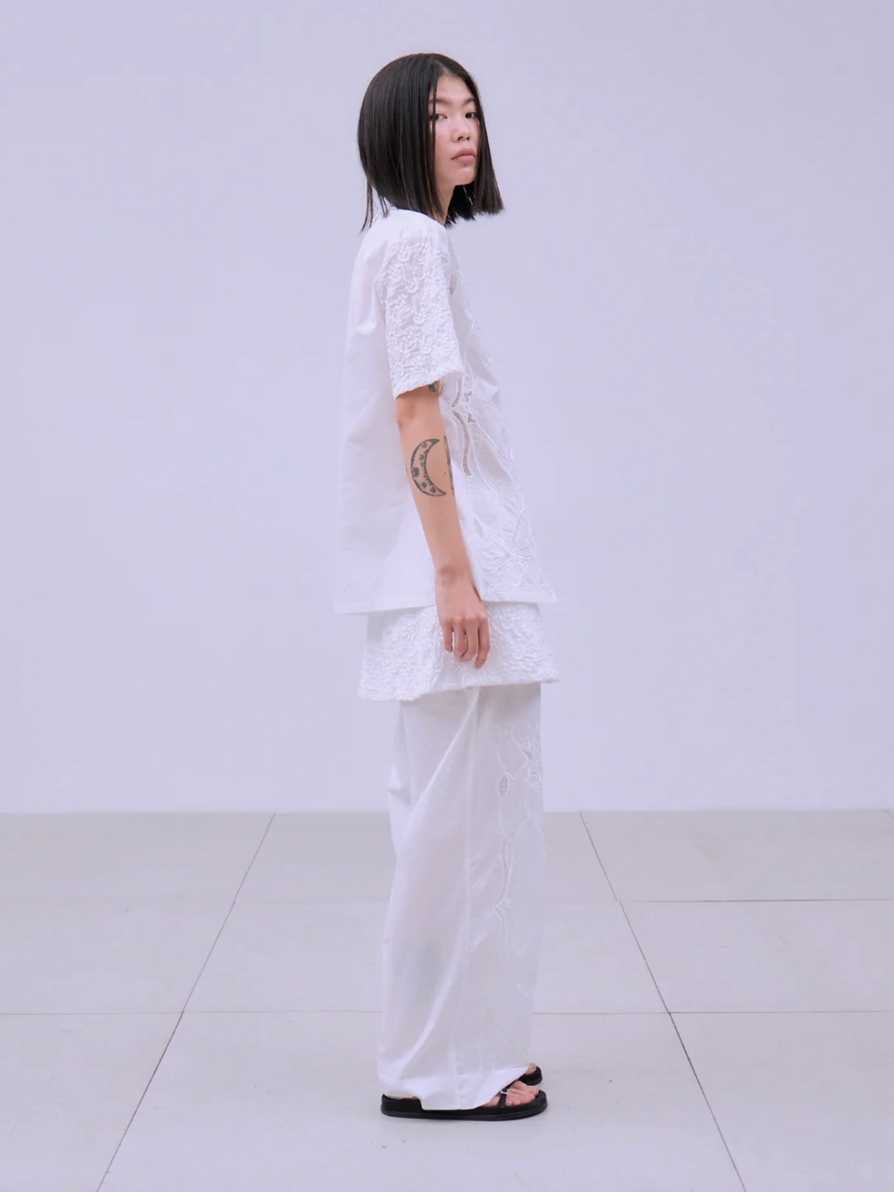 【26SS】THINGS THAT MATTER シングスザットマター / 刺繍レースブラウス / CHAOS EMBROIDERY BLOUSE - 5