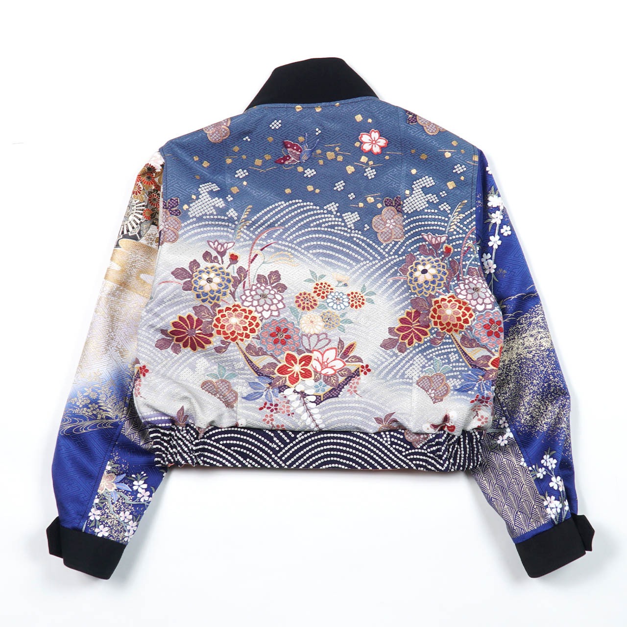 【BJK-L017】再構築リバーシブル着物ボンバー  KIMONO REVERSIBLE BOMBER JACKET