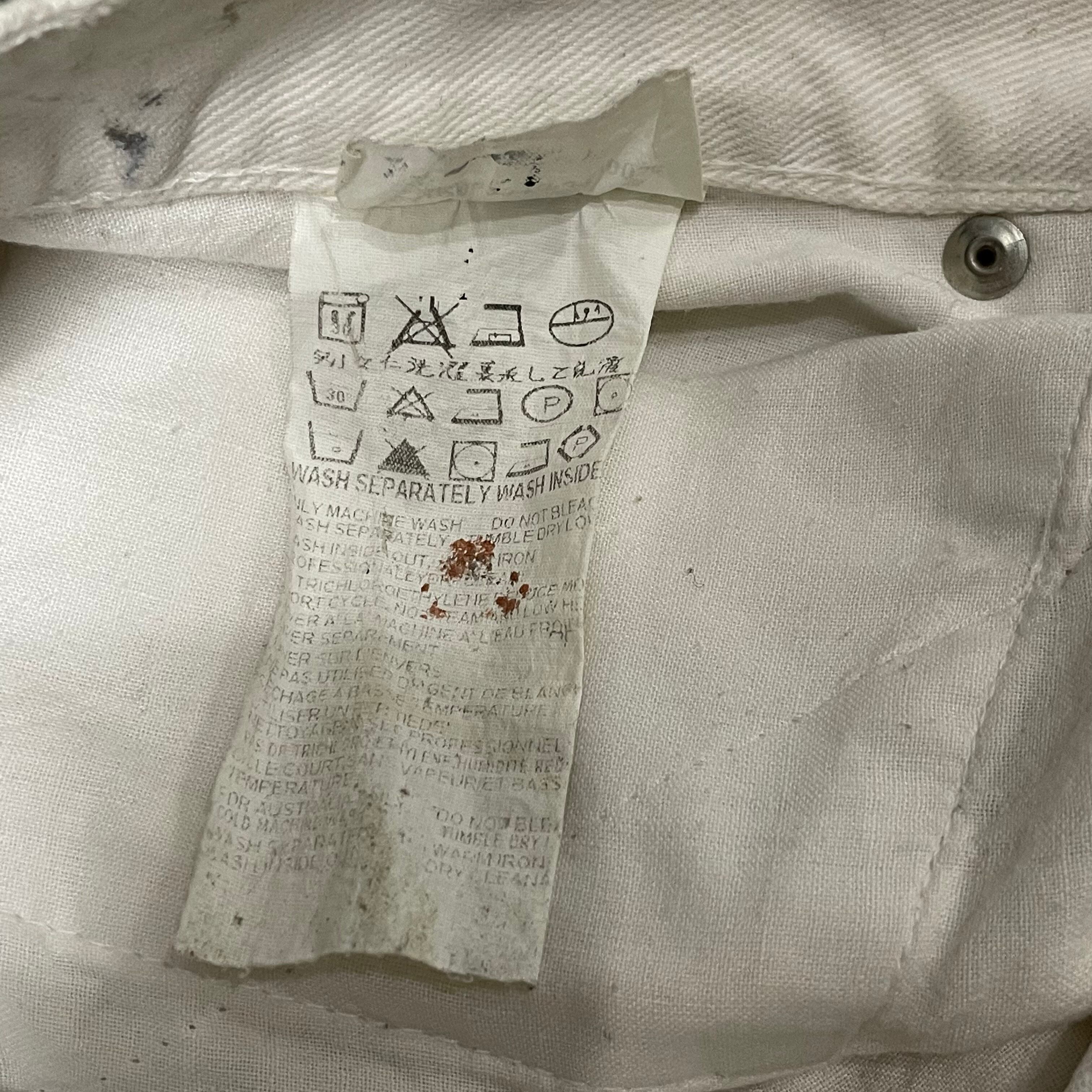 helmut lang 03ss dirt wash paint broken denim | JizhoH archive&vintage