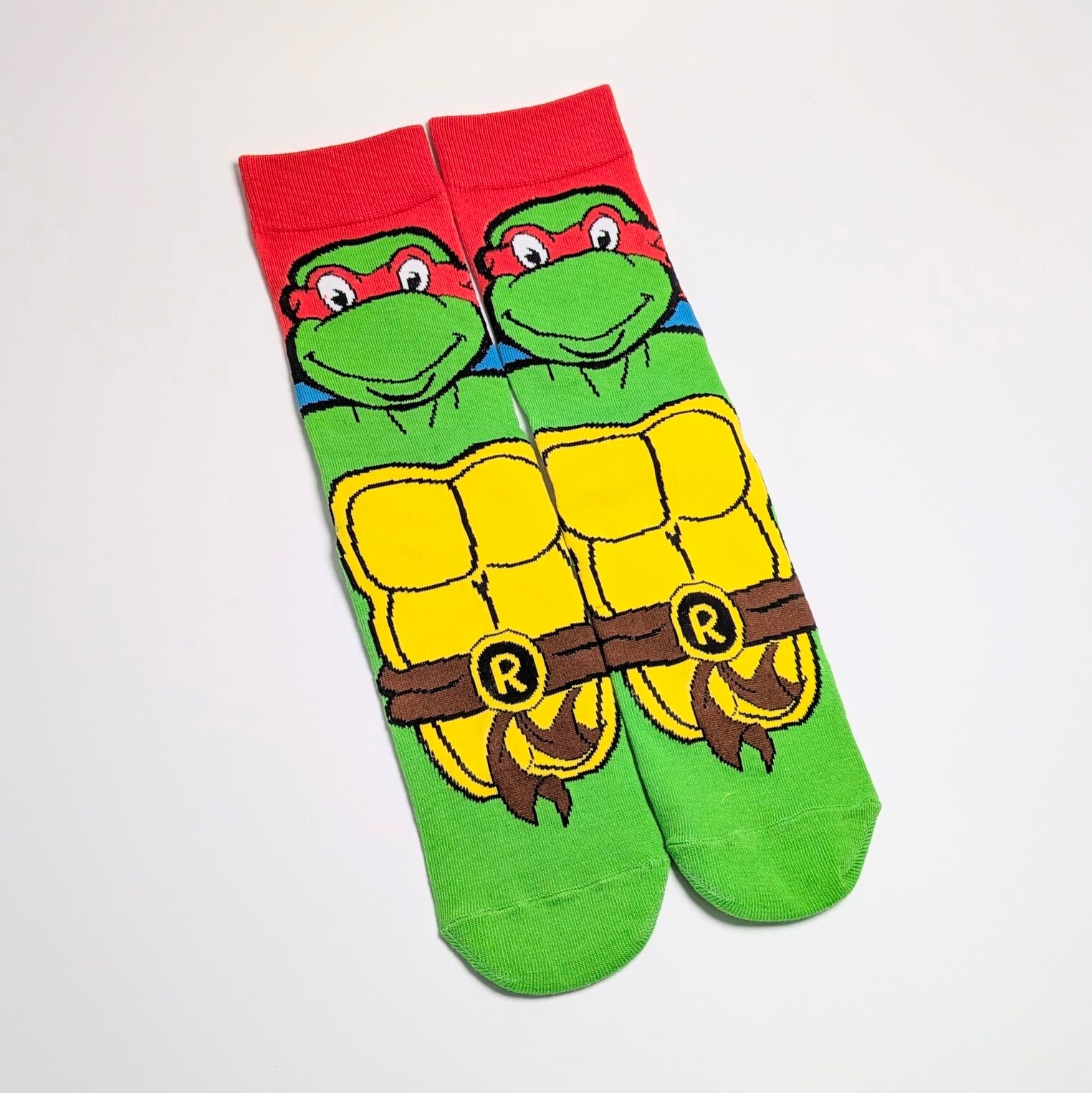 【 crew socks / クルーソックス 】『 Teenage Mutant Ninja Turtles / タートルズ / ラファエロ 』 靴下 / ソックス〚アメリカン雑貨 アメトイ〛