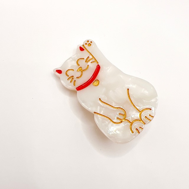 Coucou Suzette Cat Mini Hair Clip【招き猫】