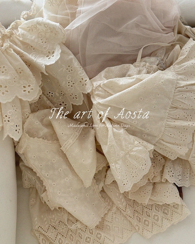 ⭐︎即納⭐︎[Aosta] lace jenny open vest