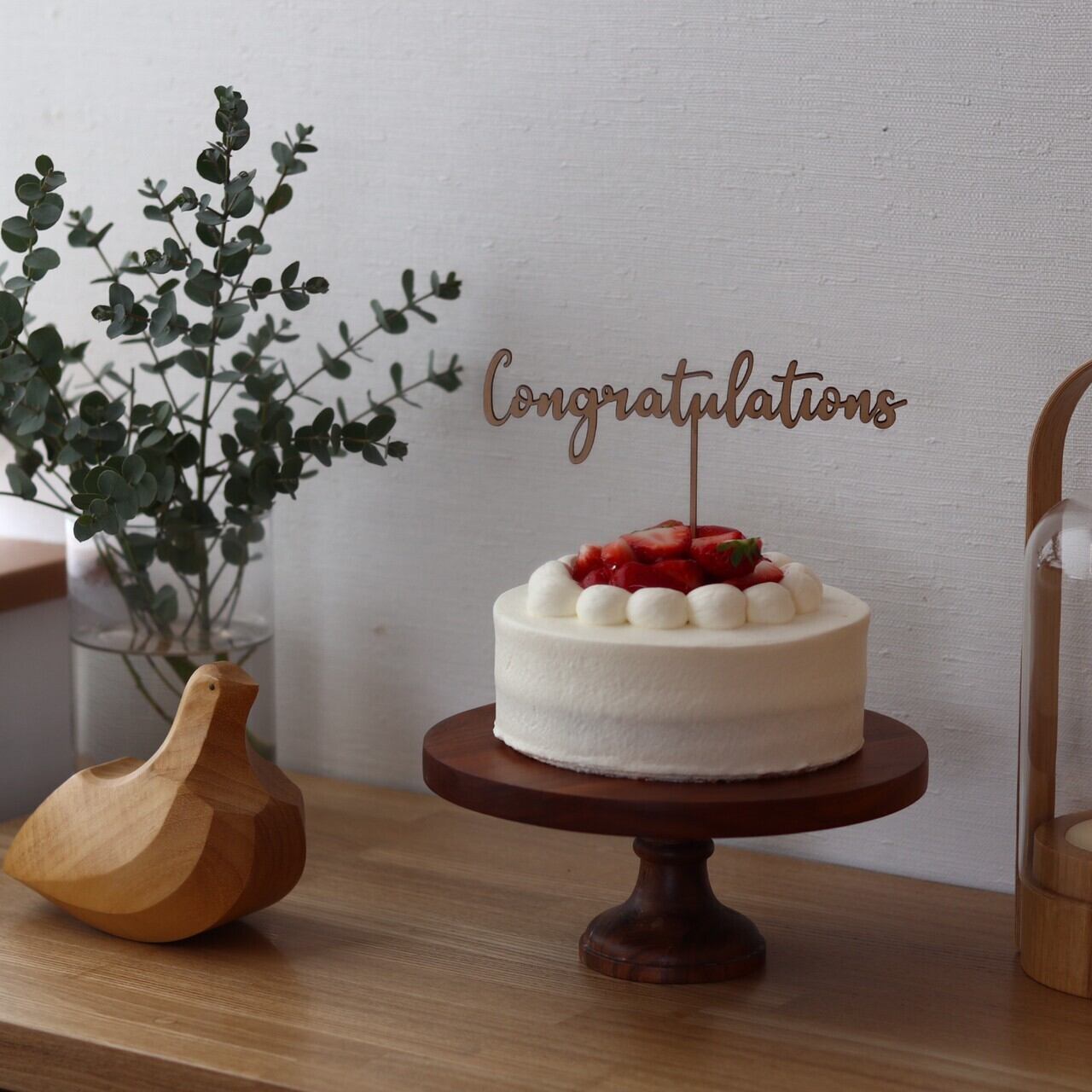 Congratulations cake topper - 2 type - | Fete special