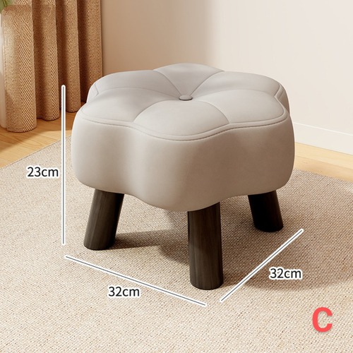 スツール 小型 ロースツール フットスツール 靴脱ぎ用 リビング カフェ 長時間快適 クッション付き おしゃれ 可愛い 韓国 インテリア