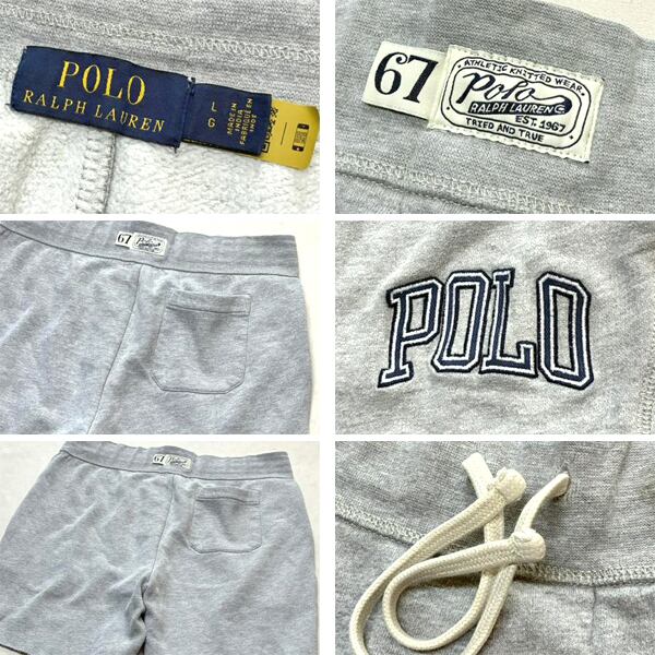 1点物◇ラルフローレンPOLOスウェットショートパンツ古着LメンズXL