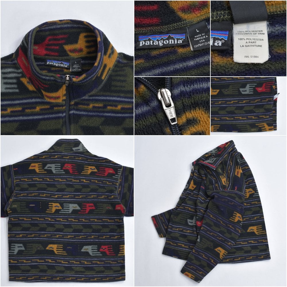 90s アメリカ製 patagonia パタゴニア F5 アナトリア柄 ライト