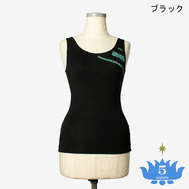 タンクトップ　ブロックプリント　Tank top Block Print