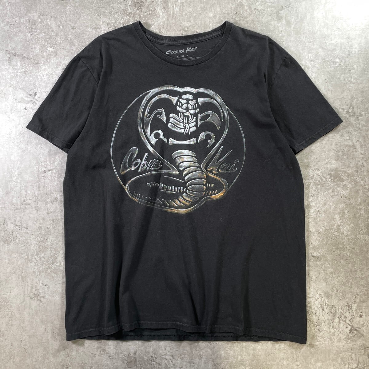 Cobra Kai ベスト・キッド プリントTシャツ メンズL 古着 コブラ会