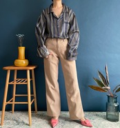 【送料無料】"Wrangler”beige boot cut pants