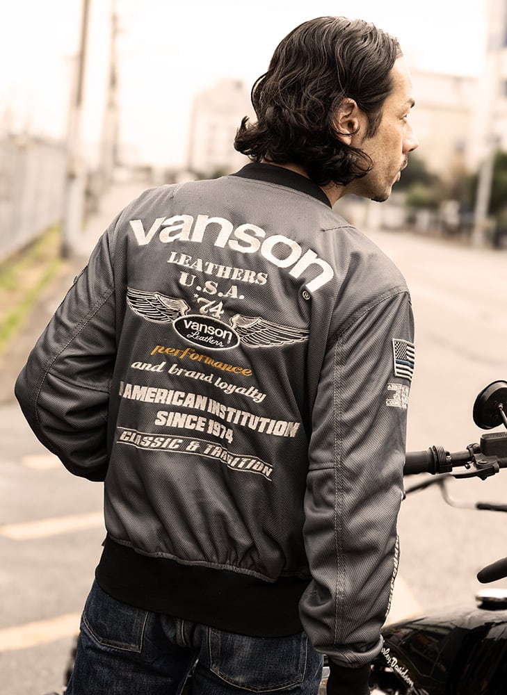 VS26101S メッシュMA-1ジャケット | vansonleathers