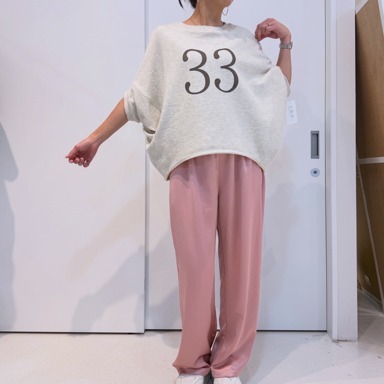マルゴビンテージ MARGAUX VINTAGE ウエストサテンゴムパンツ