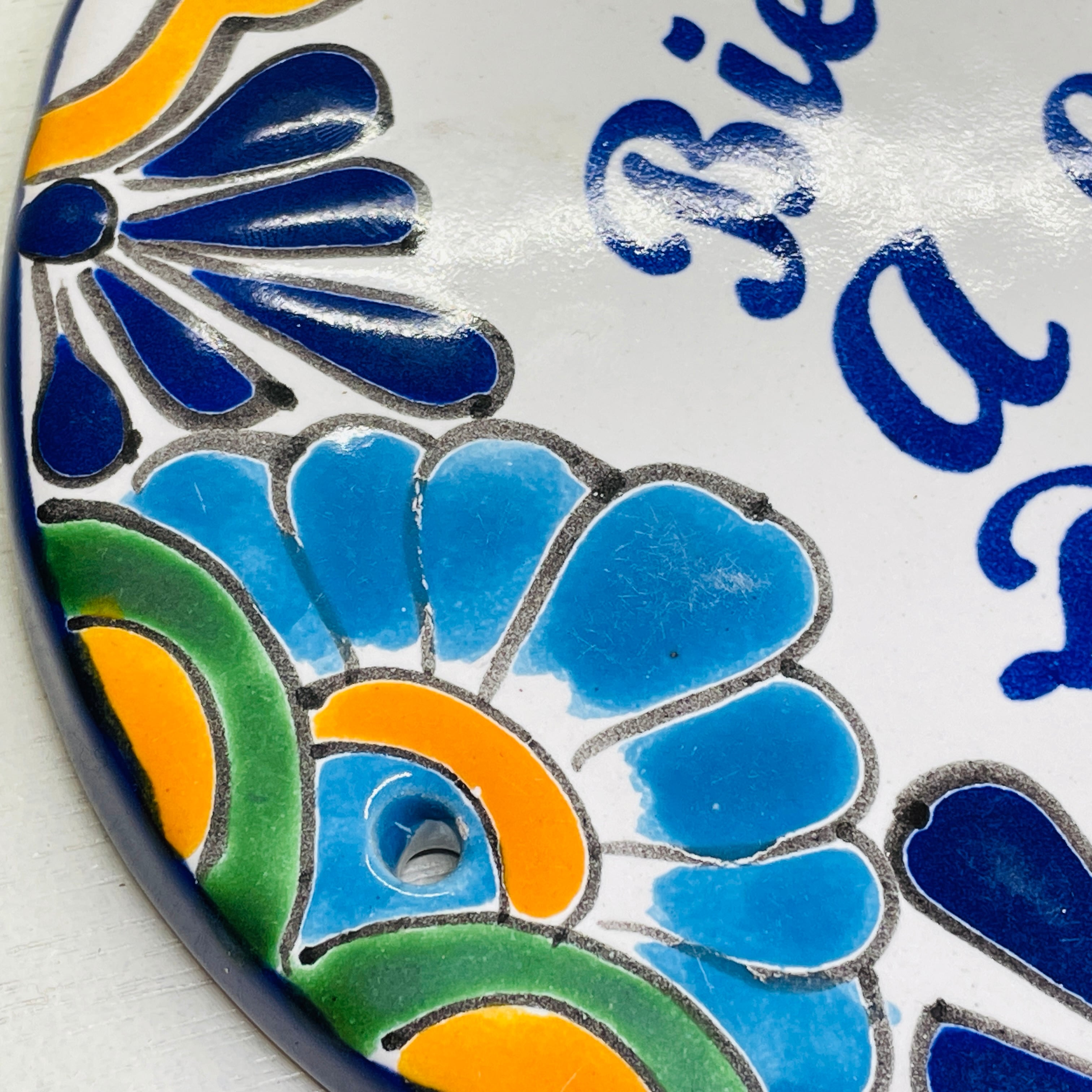 メキシコシティ 陶器の表札 看板 タラベラ 陶器製 Mexico City Ceramic