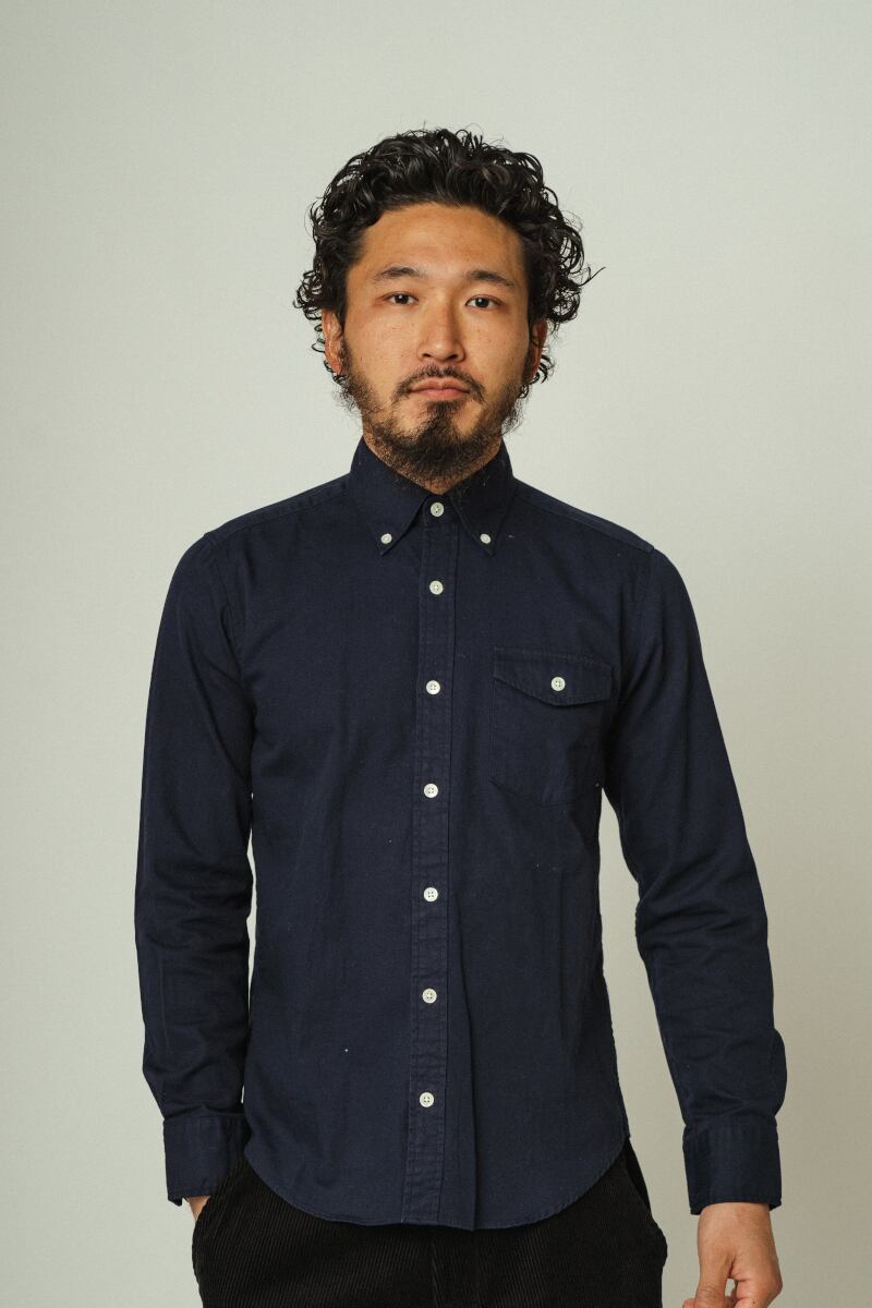 Japan OX Flap Pocket L/S BD Shirt - 101815004 | 【BIG MIKE