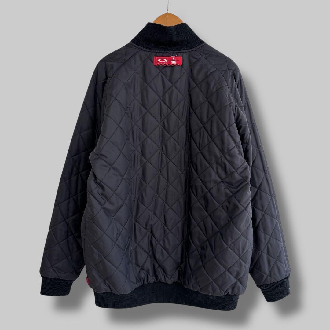 90s OAKLEY リバーシブル キルティング ジャケット 赤タグ テック系