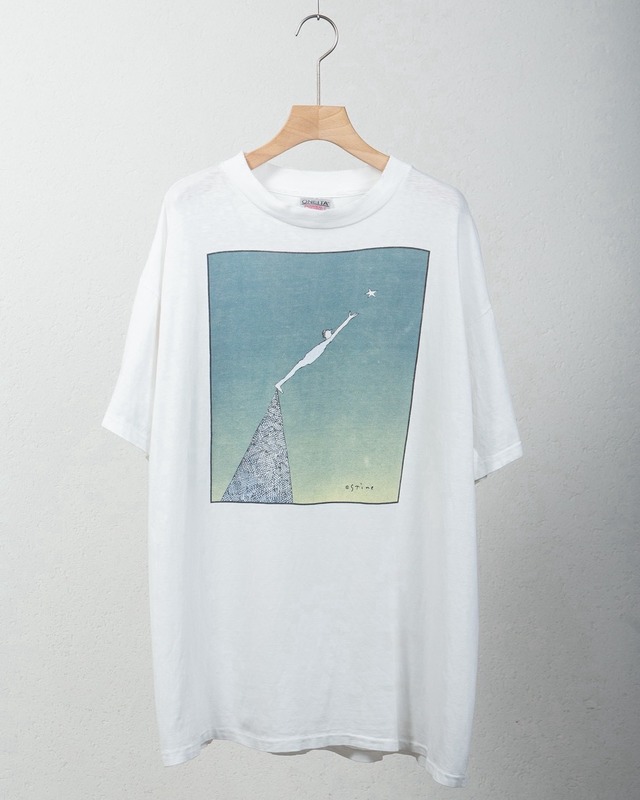 art printed T-shirt "Richard Stine" / single stitch / Made In USA