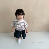 【取寄/韓国直送】THE GOGUMA 26/SM ボーダーTシャツ|夏服|韓国子供服