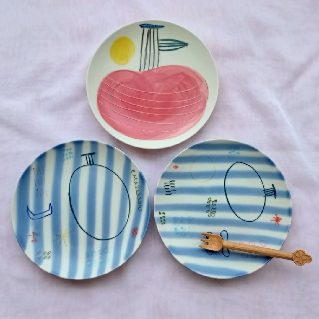 6寸丸皿〈選べるデザイン〉shimacraft