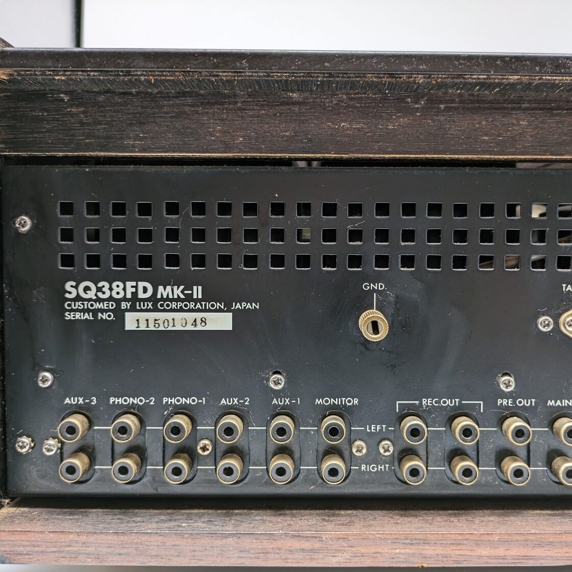 LUXMAN(ラックスマン)・SQ38FD MK-II・プリメインアンプ・管球式 