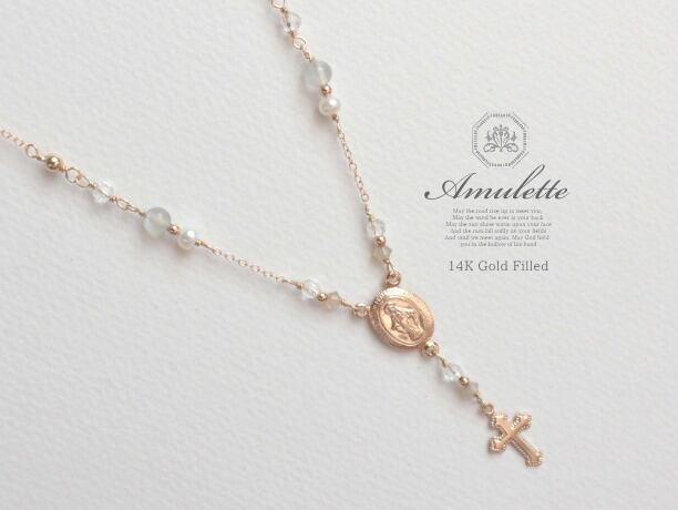 Amulette/moon 14KGFネックレス