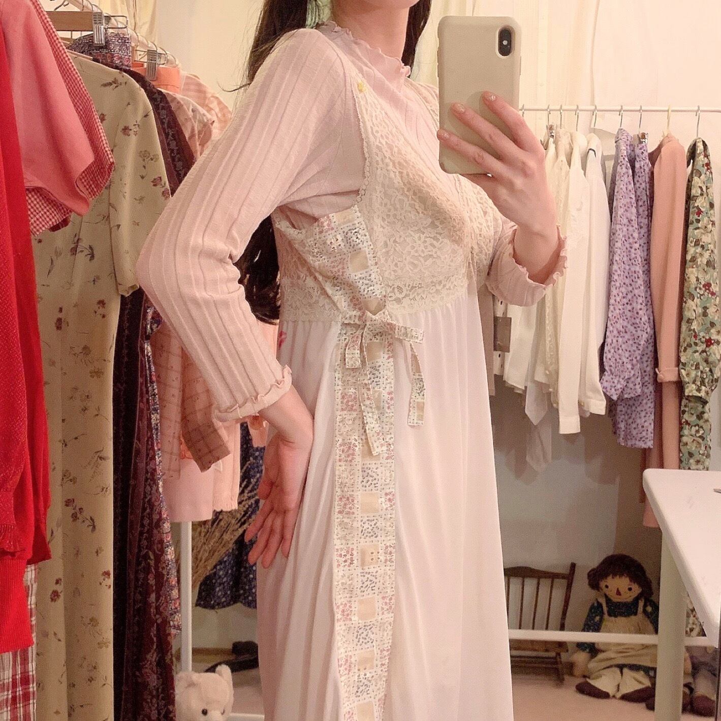 remake : lavender pollination lingerie tunic